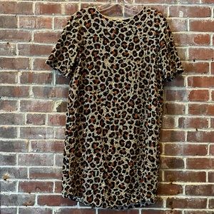Cheetah Sequin Dress S Velvet by Graham & Spencer